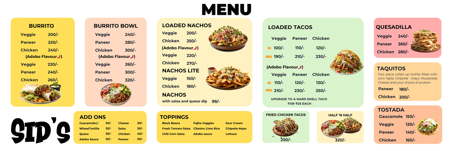 Menu Page 1